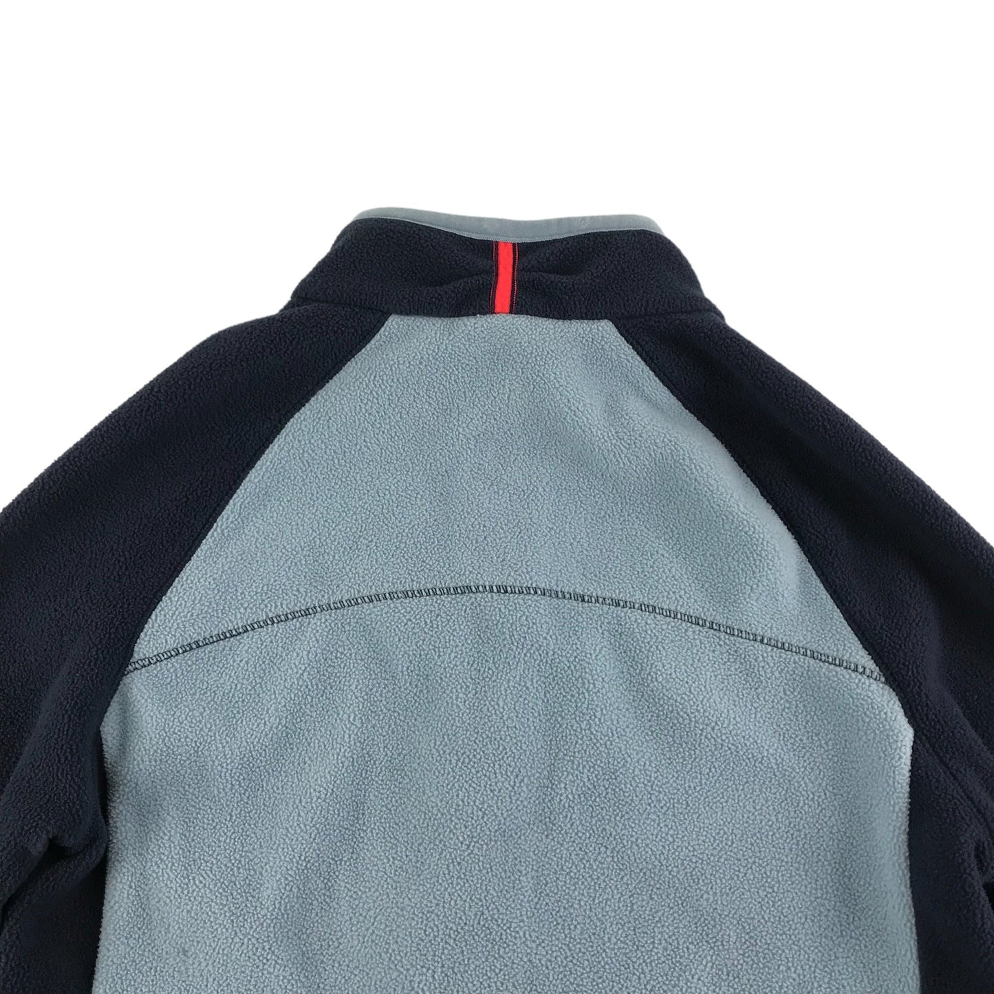 Decathlon size 8-9 light blue and navy zipped fleece