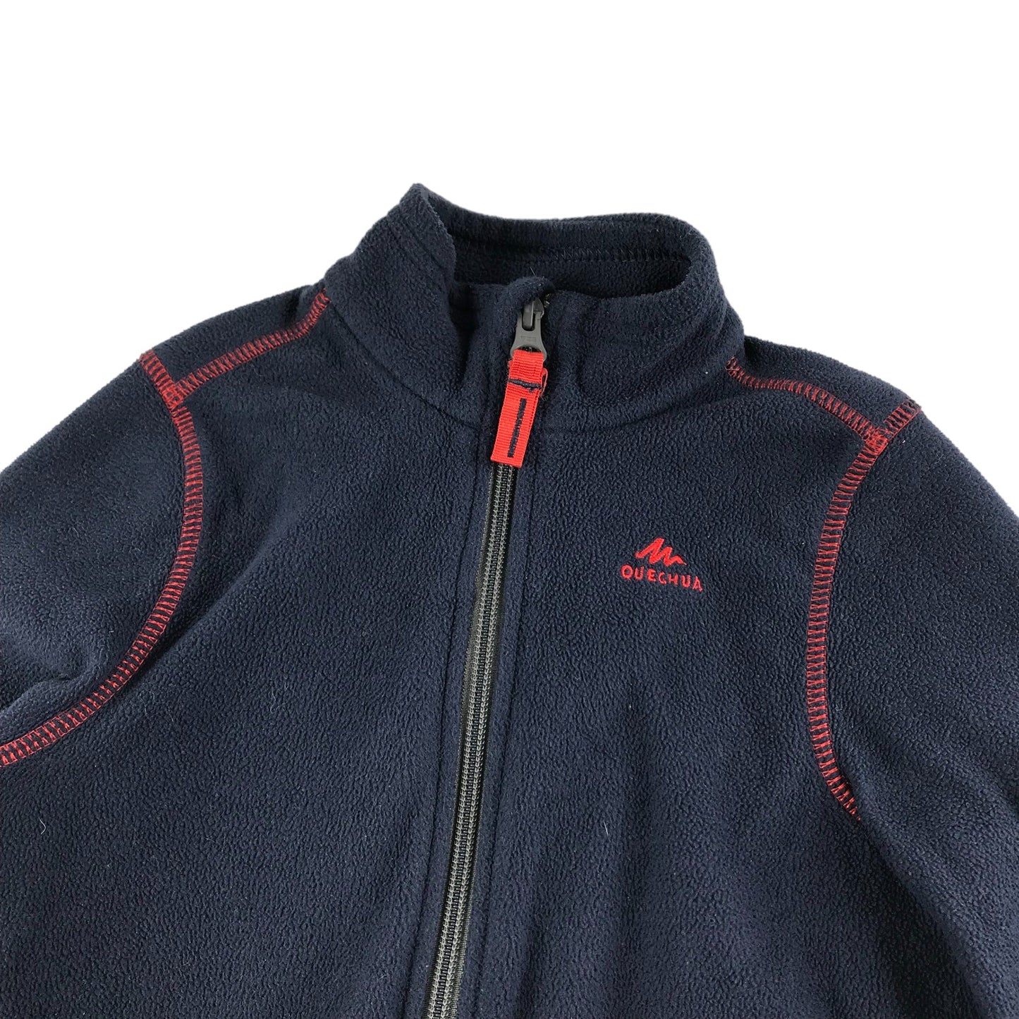 Decathlon size 5-6 navy zipped fleece