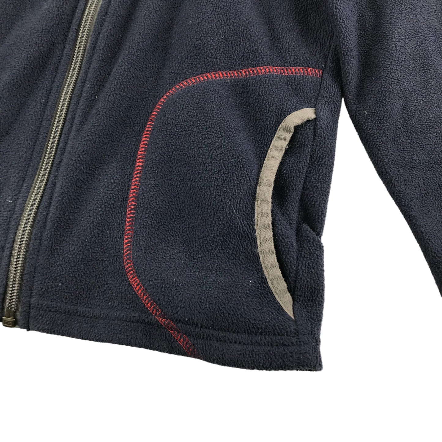 Decathlon Fleece Age 5-6 Navy Blue Plain Full Zipper