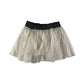 Girl2Girl skirt 6-7 years white tulle with floral detailing and black glittery waistband