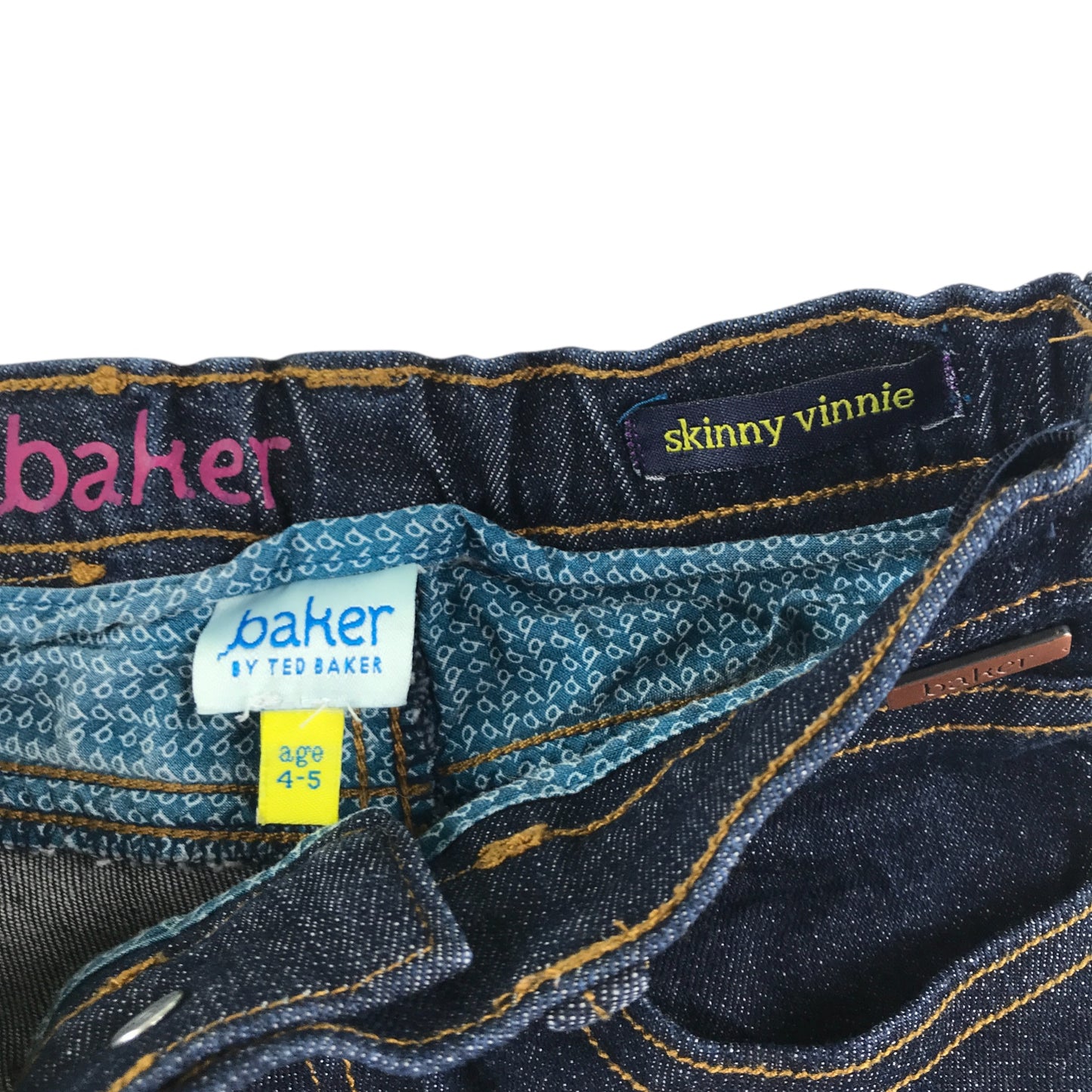 Ted Baker jeans 4-5 years dark blue Skinny Vinnie style