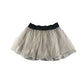 Girl2Girl skirt 6-7 years white tulle with floral detailing and black glittery waistband