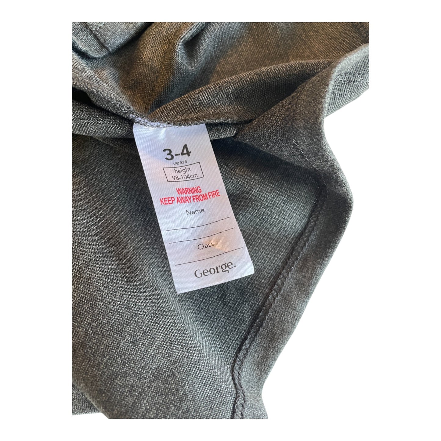 George school pinafore bundle 3-4 years grey jersey stretchy dungaree style