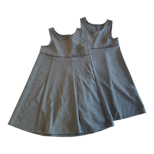 George school pinafore bundle 3-4 years grey jersey stretchy A-line