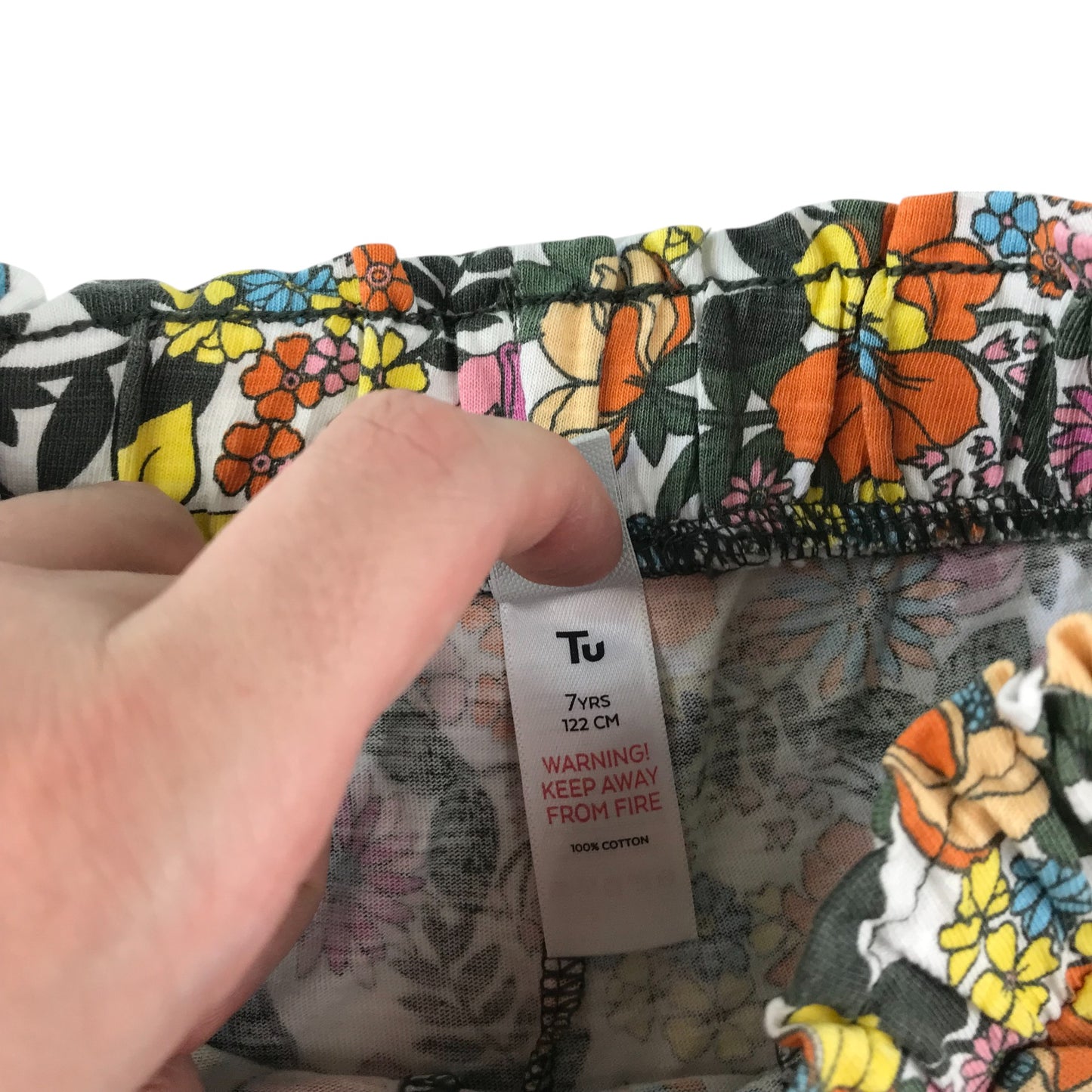 Tu shorts 6-7 years multicoloured floral design
