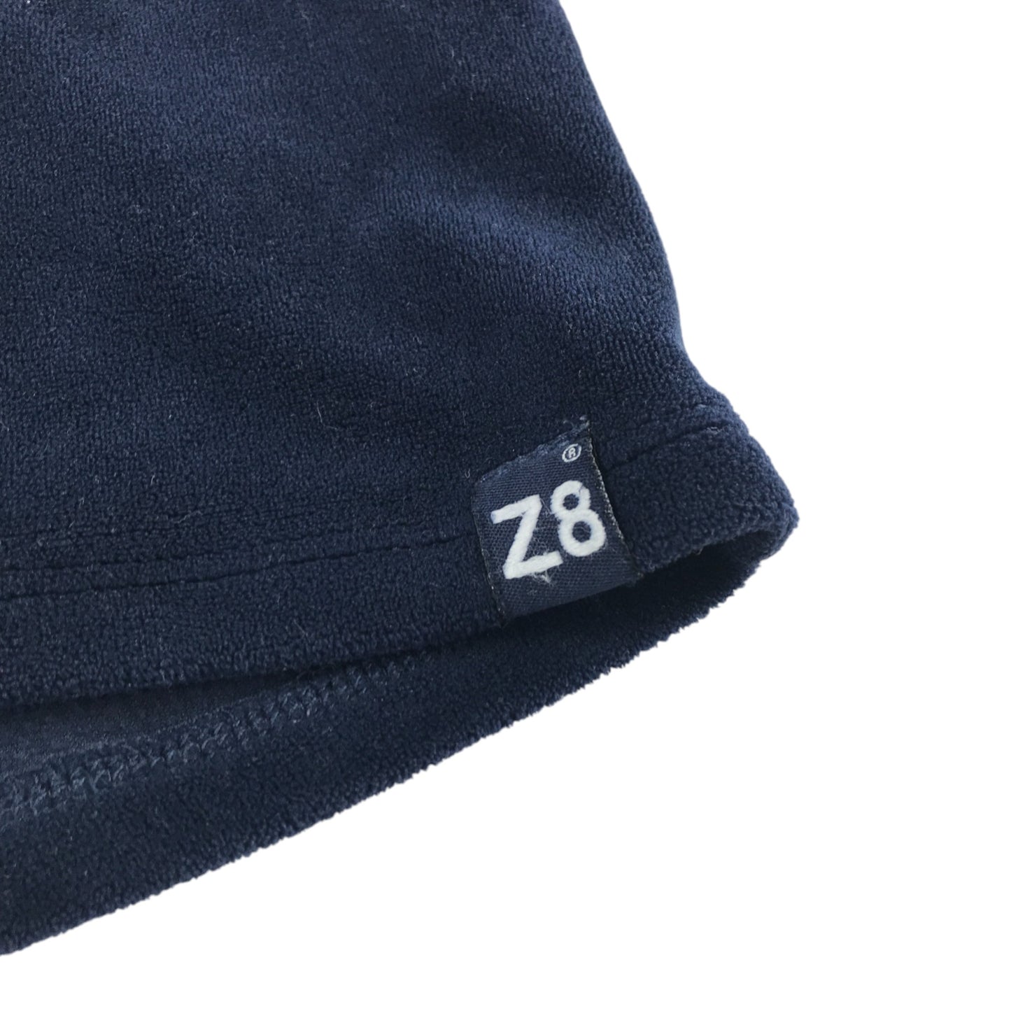 Z8 dress 8-9 years navy blue long sleeve terrycloth style material