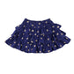 Mini Boden skirt 5-6 years navy blue layered love hearts cotton