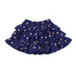Mini Boden skirt 5-6 years navy blue layered love hearts cotton