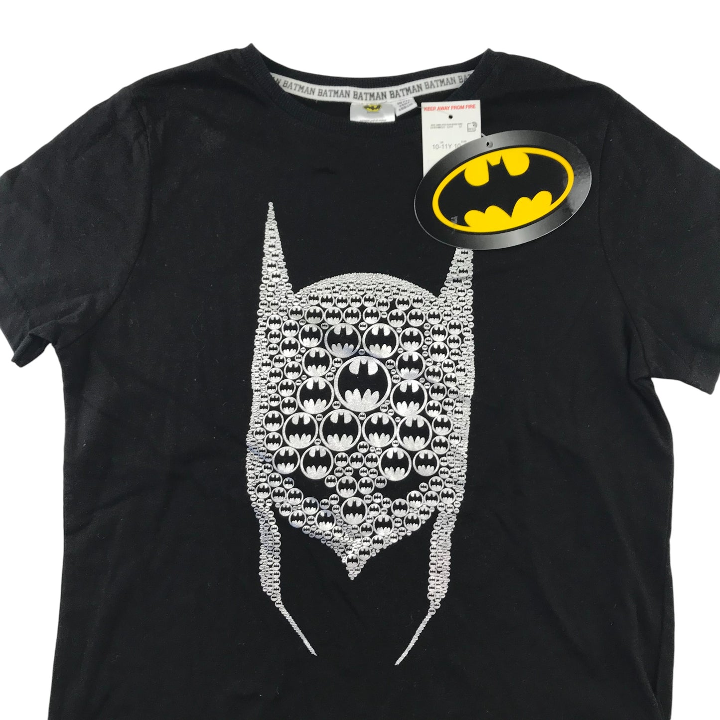 Batman t-shirt 10-11 years black short sleeve