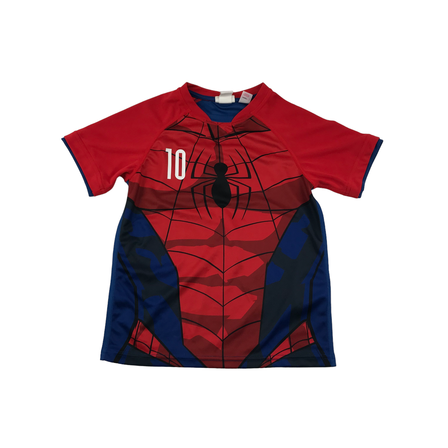 H&M Red and Blue Spiderman Sport Top and Shorts Set Age 6-8