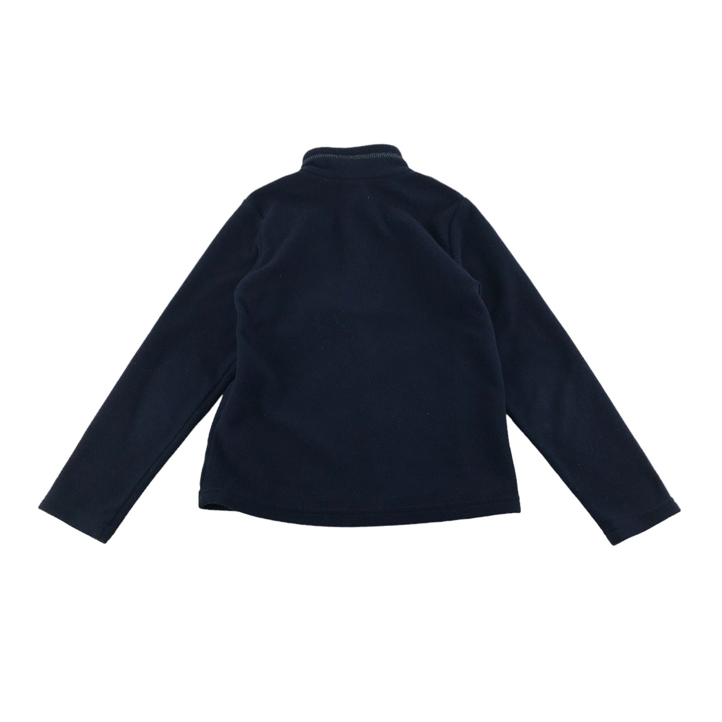 Decathlon Fleece Age 5-6 Navy Blue Plain Half Zipper