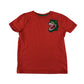 Boden t-shirt 5-6 years orange embroidered dinosaur detail cotton