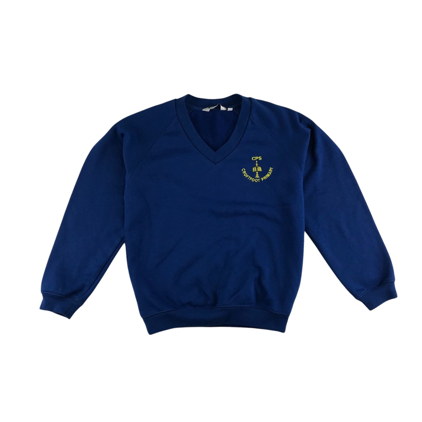 Croftfoot Primary Light Blue V-neck Sweatshirt