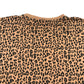 George t-shirt 12-13 years brown leopard print pattern crop top cotton