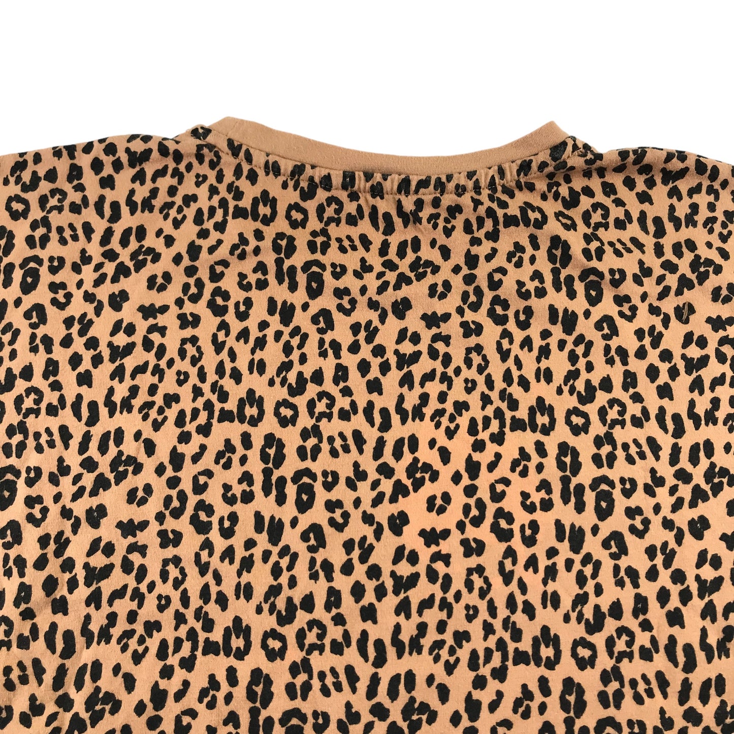 George t-shirt 12-13 years brown leopard print pattern crop top cotton