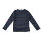 Fatface T-shirt 7-8 years navy with multicoloured stripes horizontal