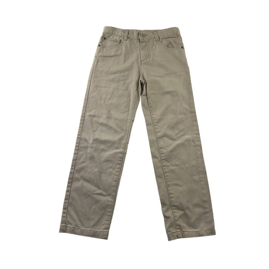 ZY Trousers Age 7 Beige Chino Style Cotton