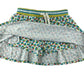 Boden skort 8-9 years green floral print design with stripy waistband cotton