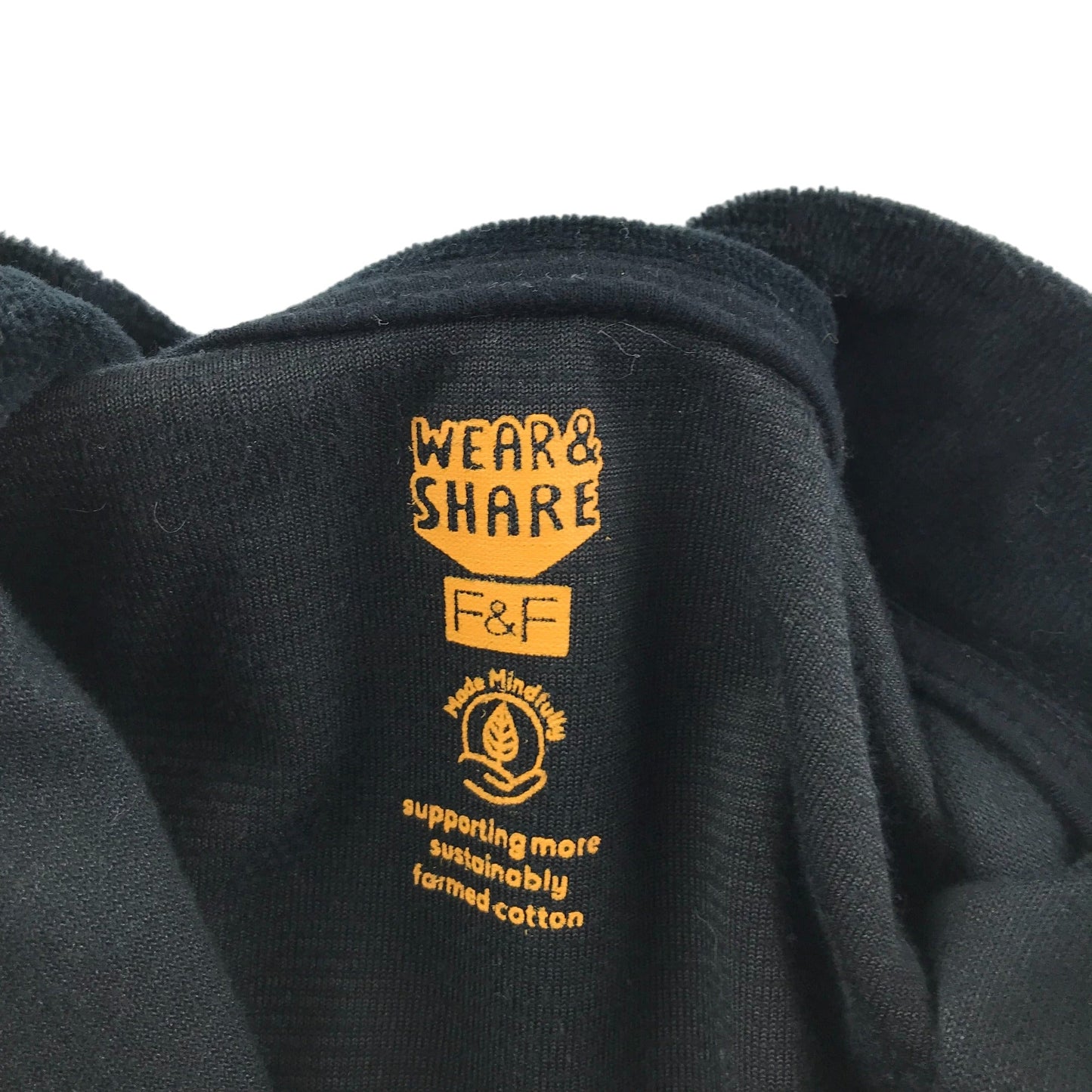 F&F fleece size 6 black with stars fleece