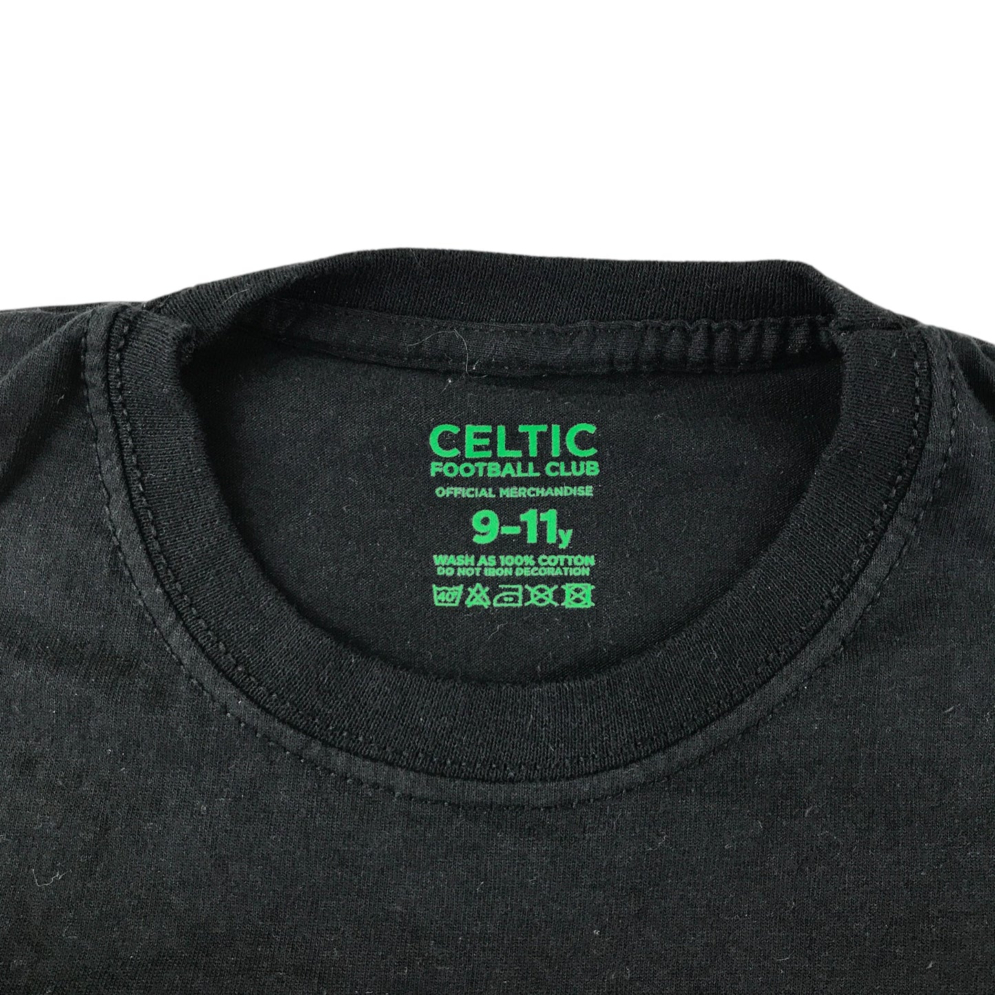 Celtic Store t-shirt 9-10 years black Jota player graphic design print cotton