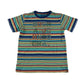Debenhams t-shirt 11-12 years multicolour stripy with Rocha John Rocha text graphic cotton