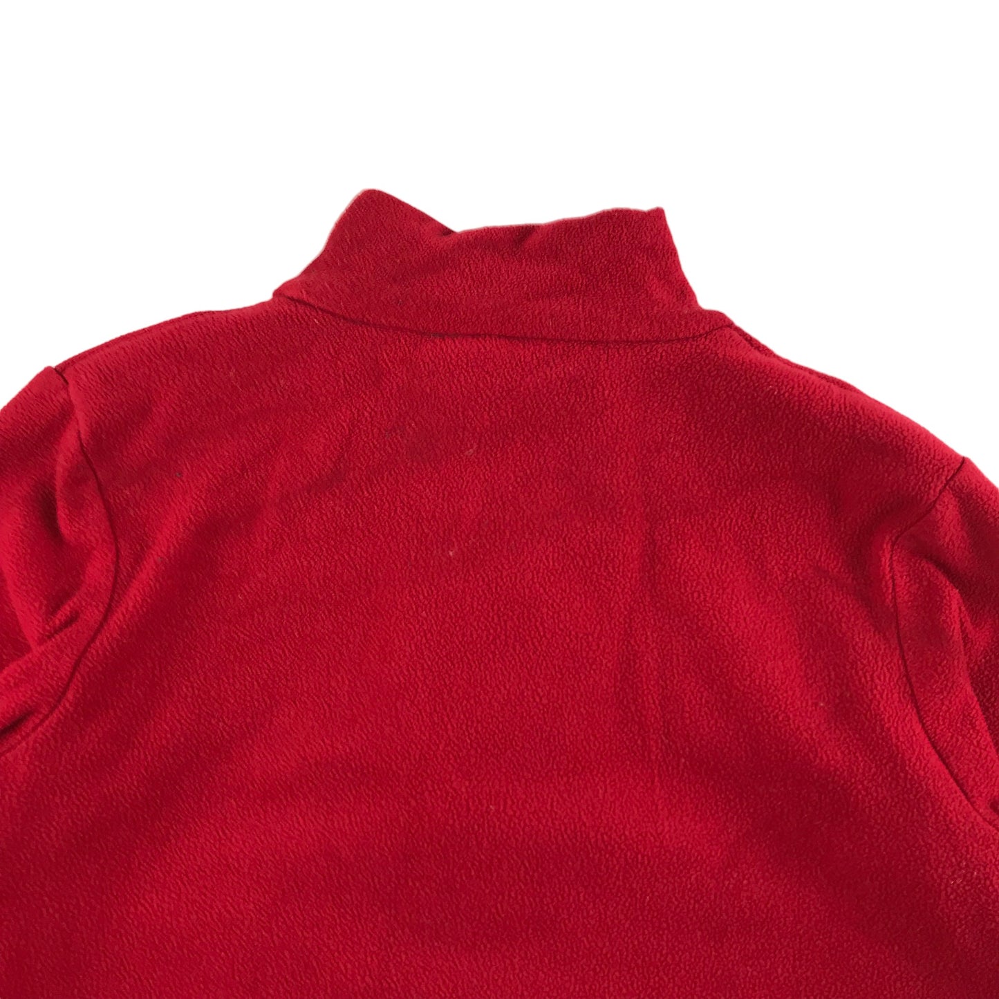 Mountain Warehouse Fleece Age 7 Red Plain Half Zipper Pullover