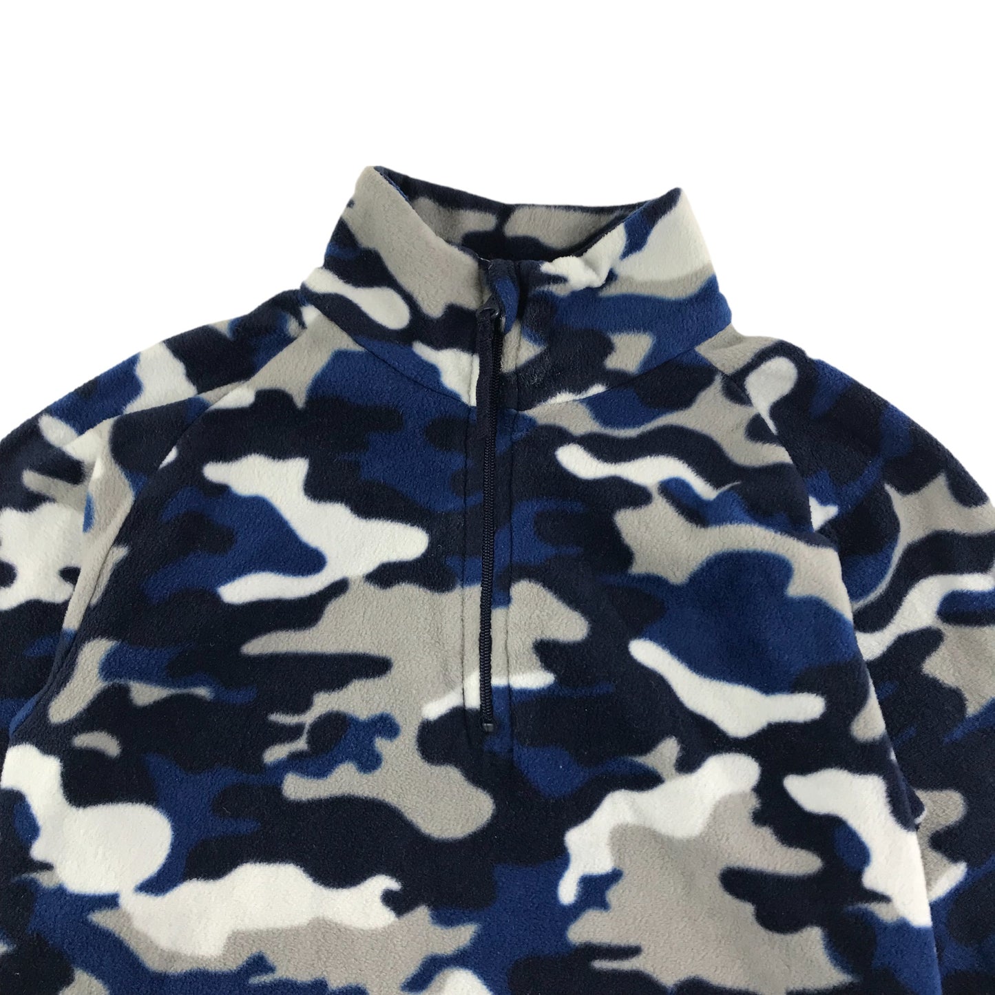 Mountain Warehouse Fleece Age 7 Blue White Grey Camo Pattern