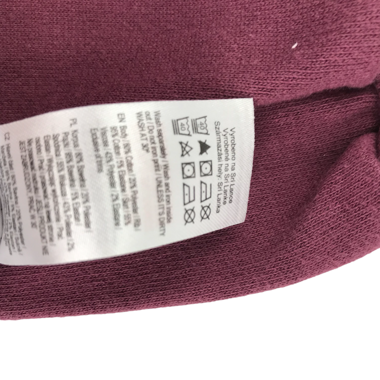 F&F Dress Age 4 Burgundy Jersey and Checked Skirt