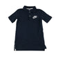 Nike polo shirt 7-8 years navy with embroidered white logo short sleeve cotton