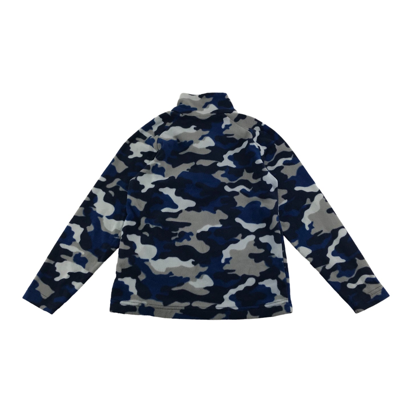 Mountain Warehouse Fleece Age 7 Blue White Grey Camo Pattern