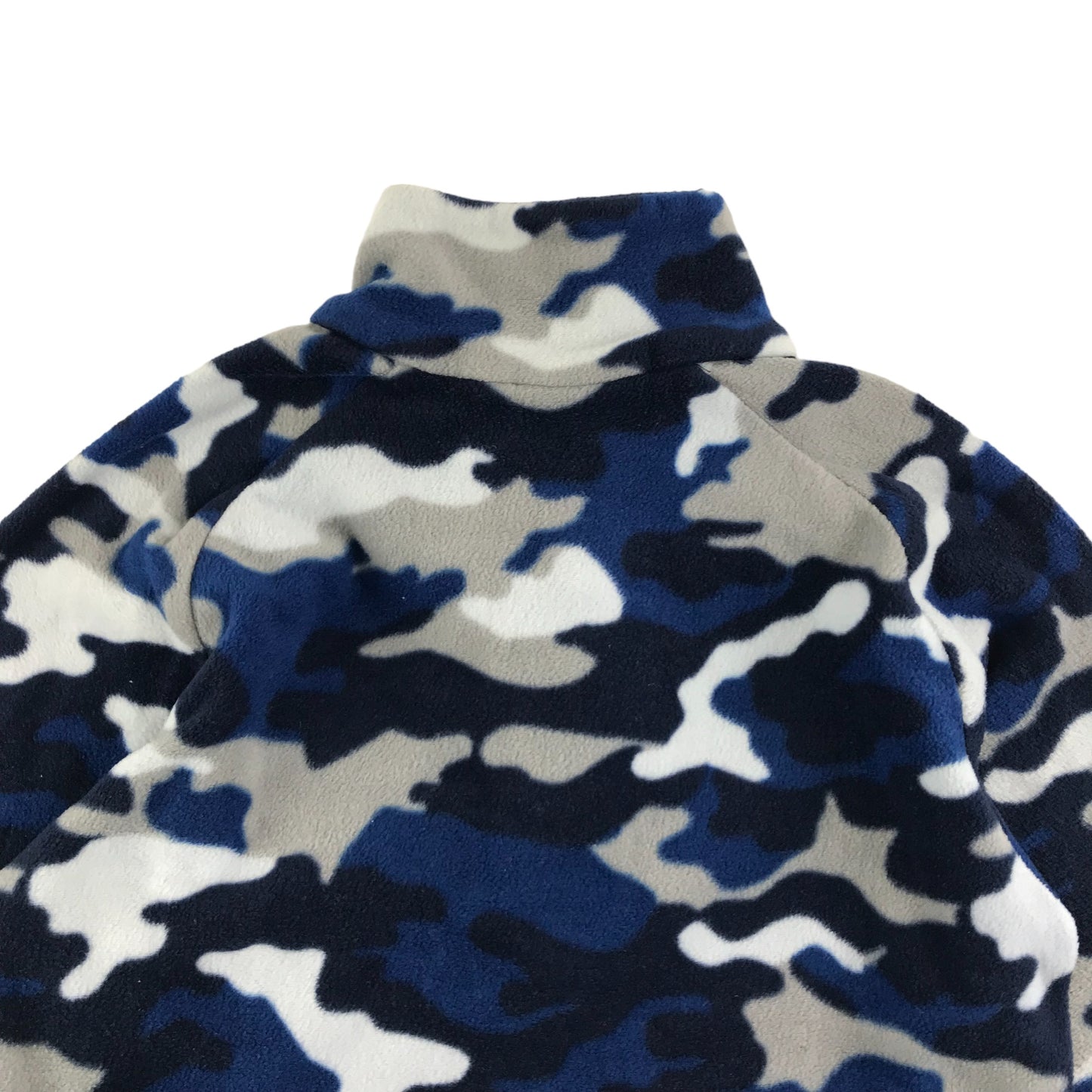 Mountain Warehouse Fleece Age 7 Blue White Grey Camo Pattern