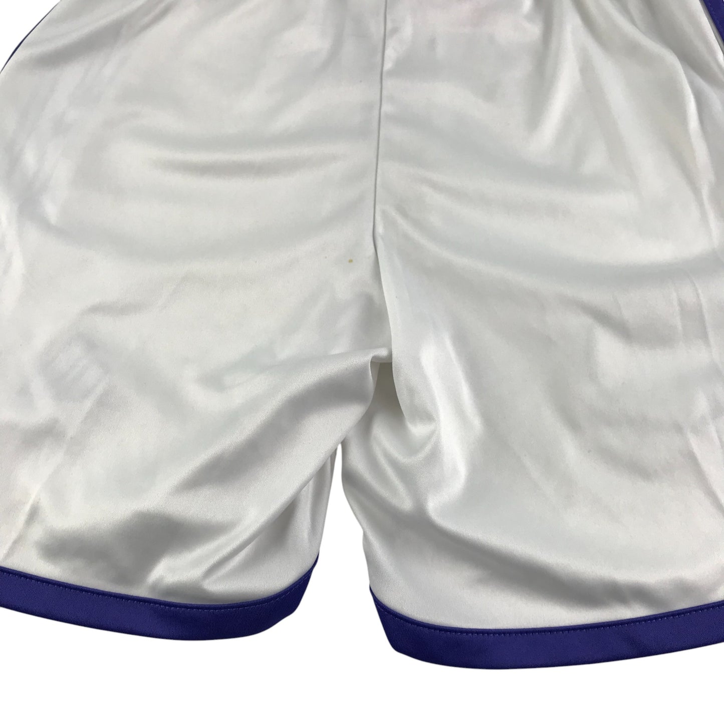 Adidas Scotland National team sports shorts 9-10 years white with blue three stripes