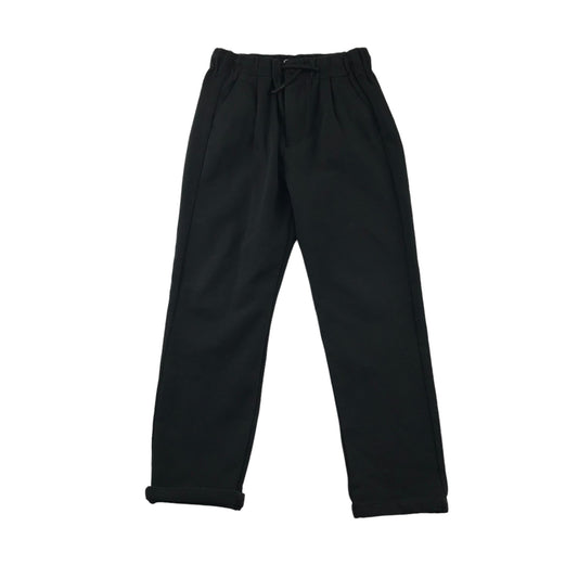 Zara Trousers Age 7-8 Black Pull Up Jogger Style