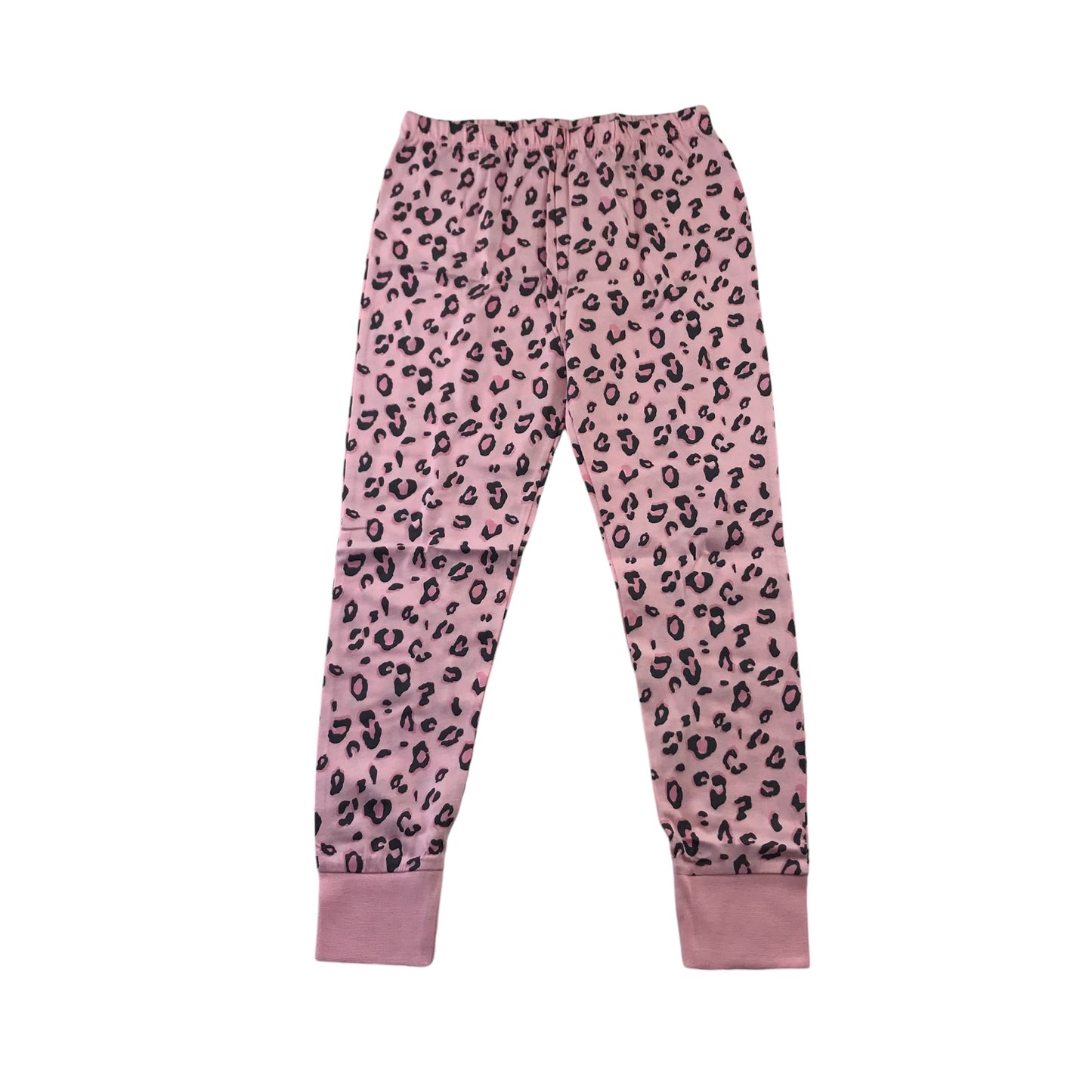 George pyjama set 5-6 years light pink butterflies and leopard spot print cotton