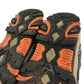 Eggseed outdoors walking trainers shoe size 6 grey navy and orange colourway