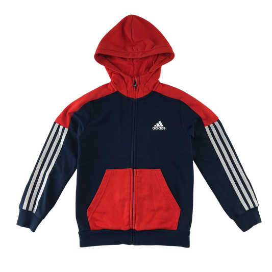 Adidas 8-9 years blue red sport hoodie