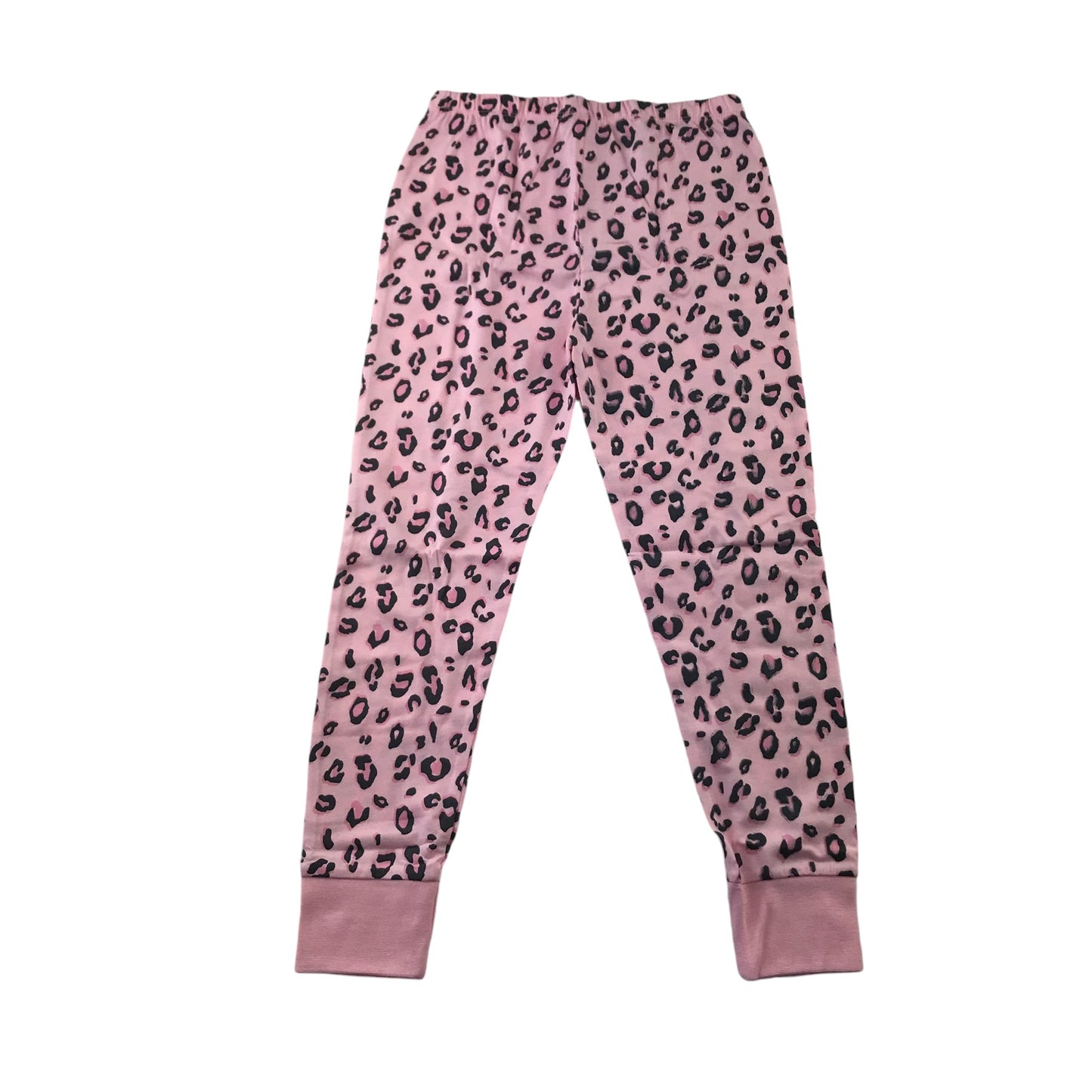 George pyjama set 5-6 years light pink butterflies and leopard spot print cotton