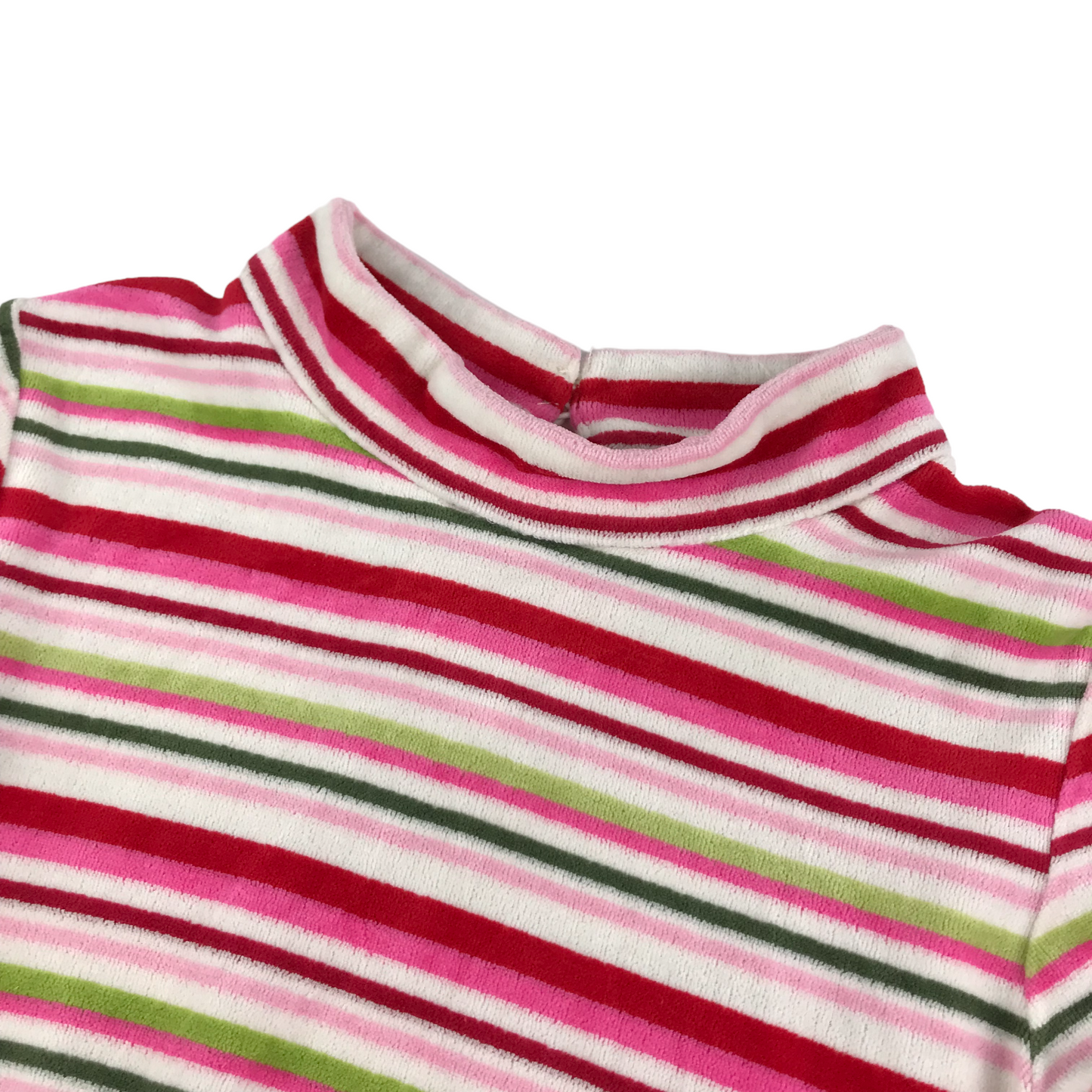 Gymboree Dress Age 10 Pink Velvet Stripy