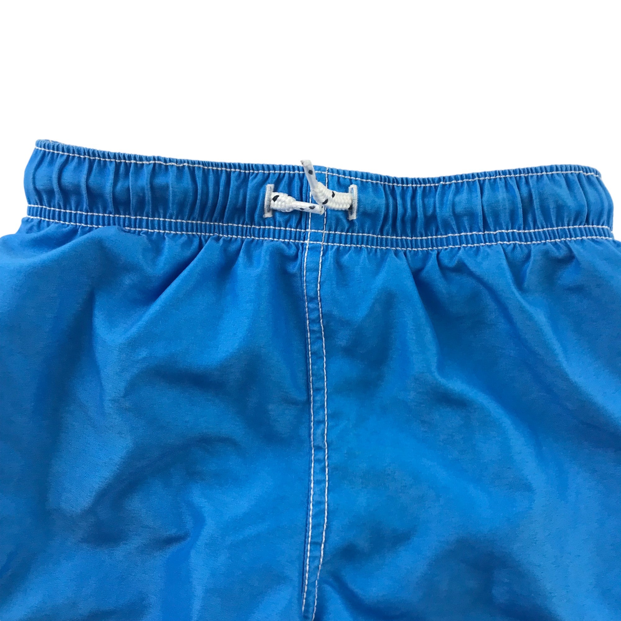 Mini Boden Swim Trunks Age 4 Blue Shark Teeth Shorts