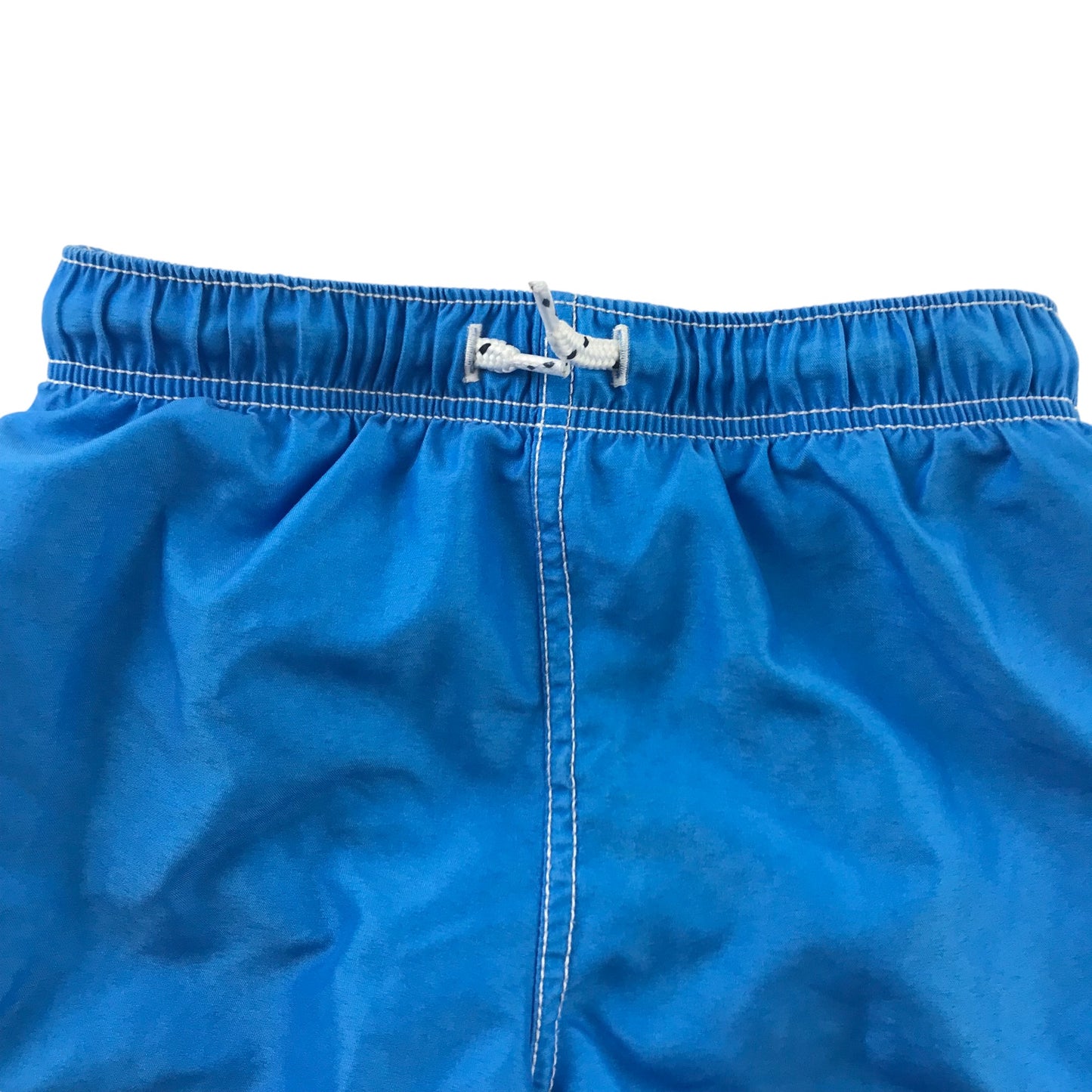 Mini Boden Swim Trunks Age 4 Blue Shark Teeth Shorts