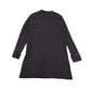 Next Dress Age 8 Burgundy Knitted Golden Stripy