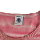 Petit Bateau t-shirt 7-8 years red stripy short sleeve cotton