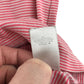Petit Bateau t-shirt 7-8 years red stripy short sleeve cotton