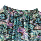 Next skirt 8-9 years turquoise metallic print pattern velvet style texture