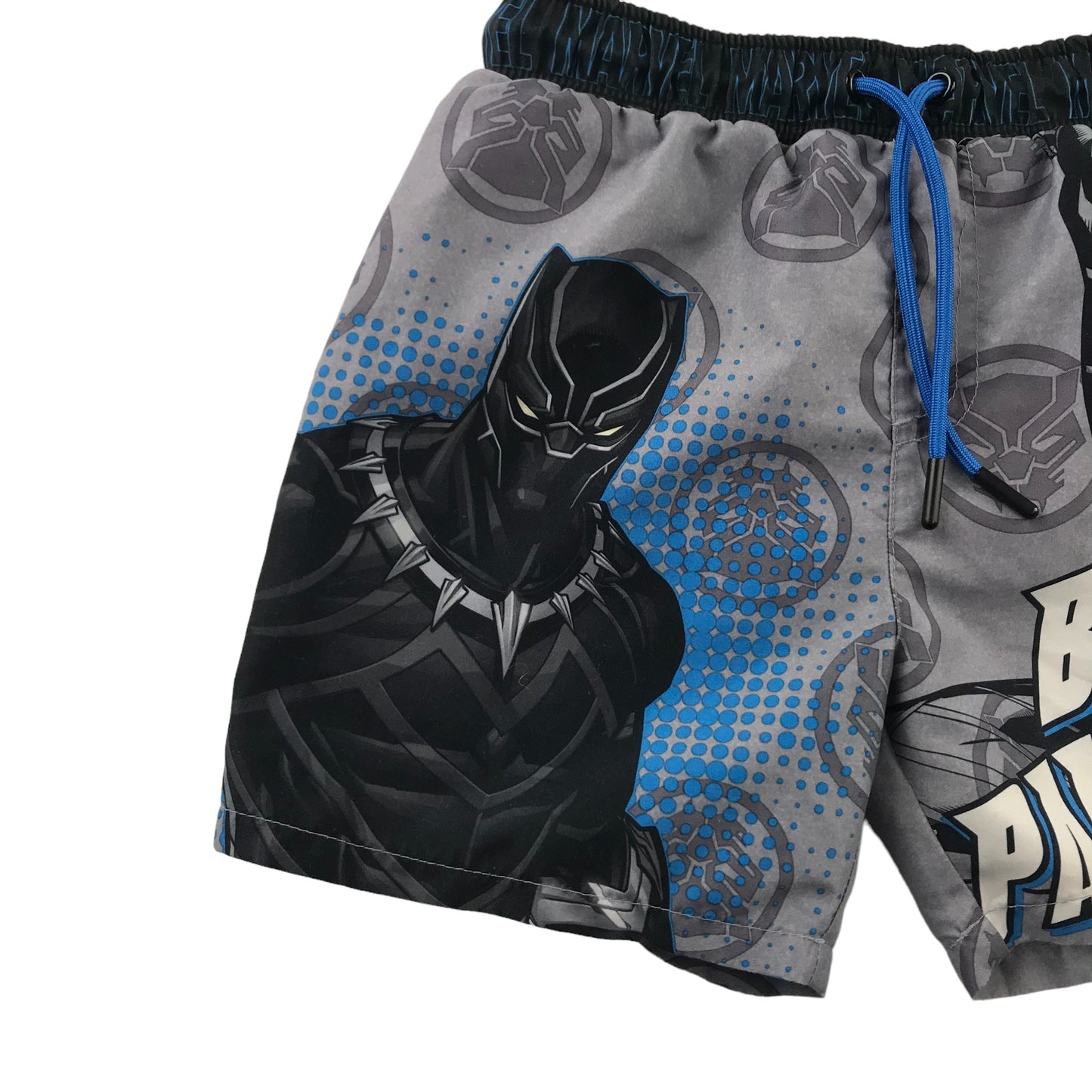 F&F Swim Trunks Age 5 Grey Marvel Black Panther Shorts