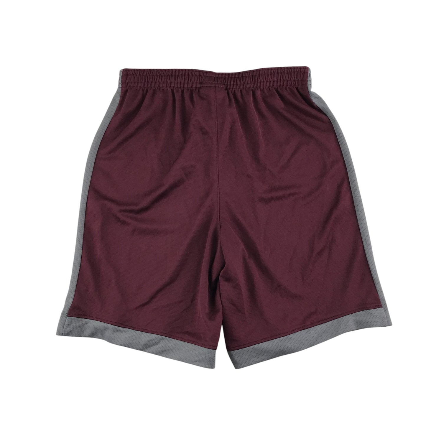 Nike sport shorts 12-13 years burgundy with grey detailing