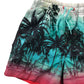 George Swim Trunks Age 5 Turquoise White and Red Gradient Palm Trees Shorts