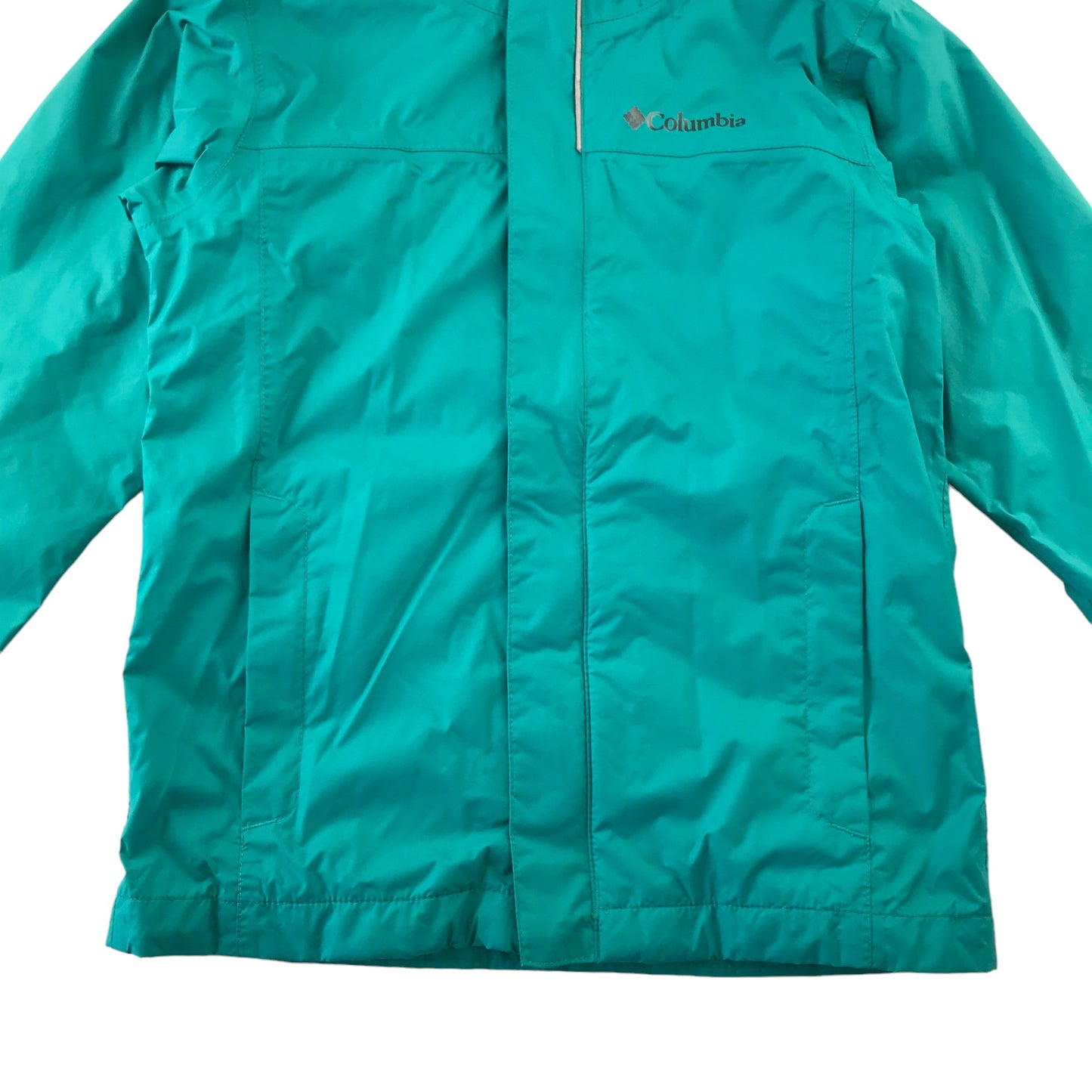 Columbia light jacket 8 years turquoise plain waterproof