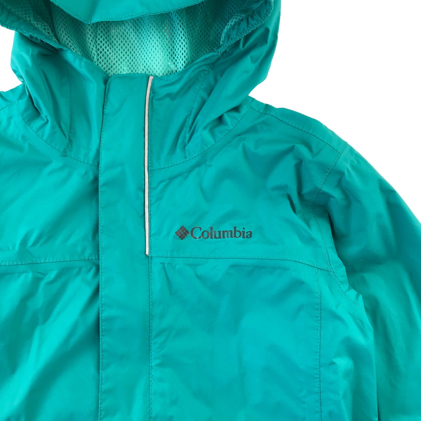 Columbia light jacket 8 years turquoise plain waterproof