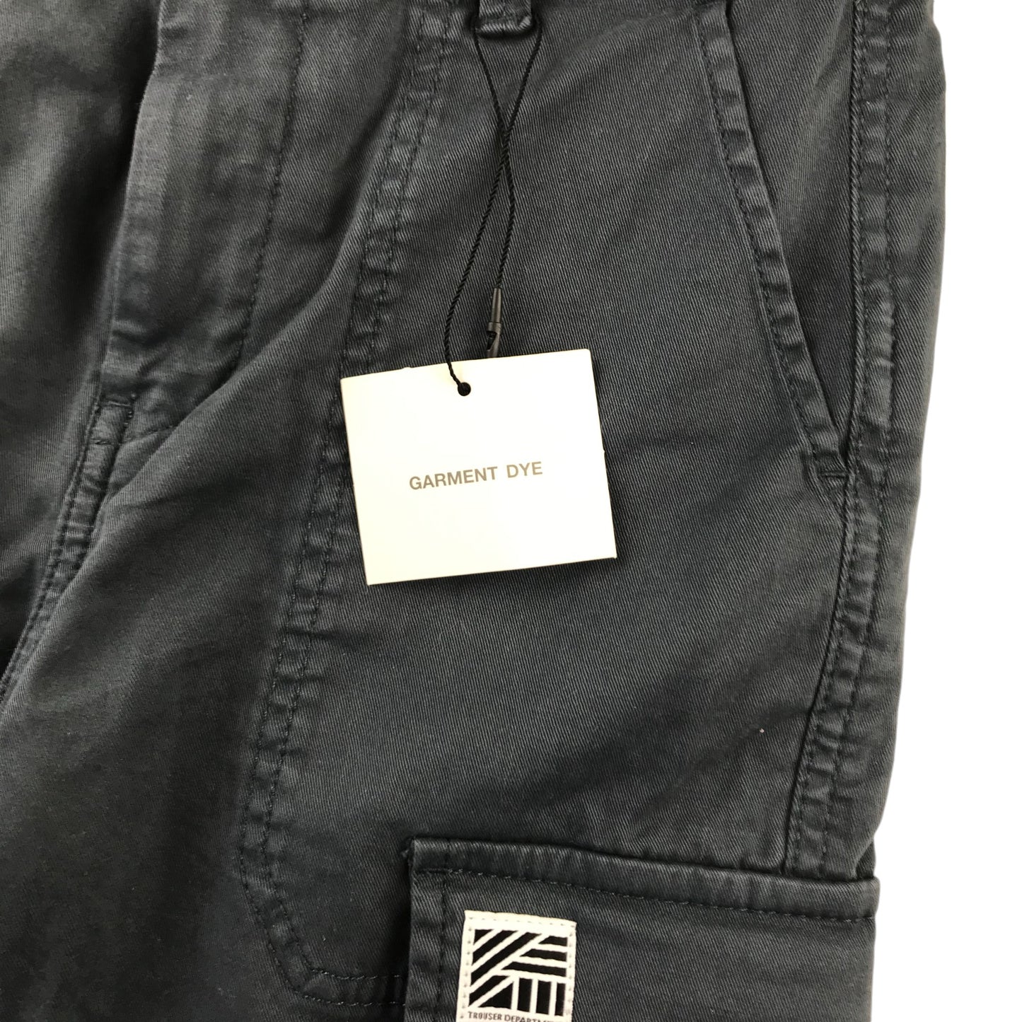 Zara trousers 7-8 years greyish navy blue cargo style tapered leg